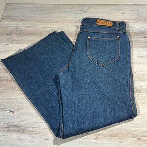 Rare VTG Men 35x31.5 St. Leger Bullitt Blue Jeans w/ Elephant Flare Bell Bottoms